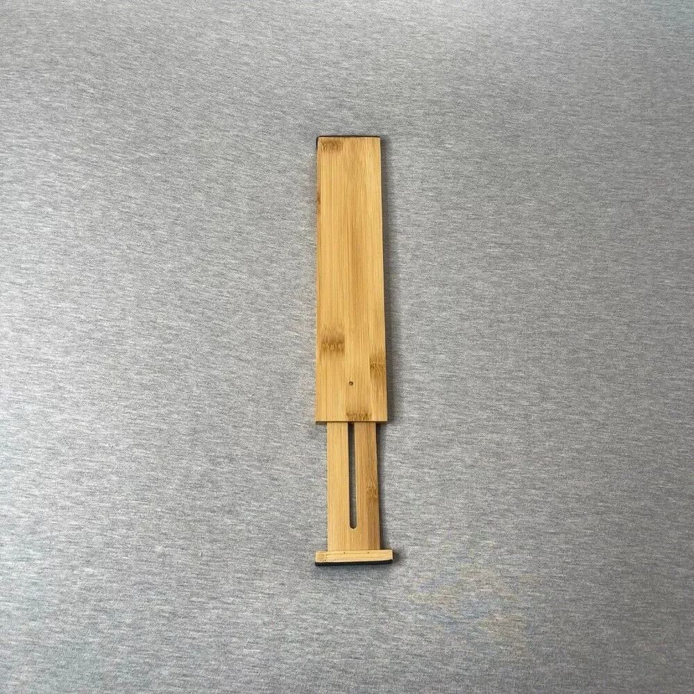 Wooden Bamboo Storage Adjustable Divider Drawer Separator